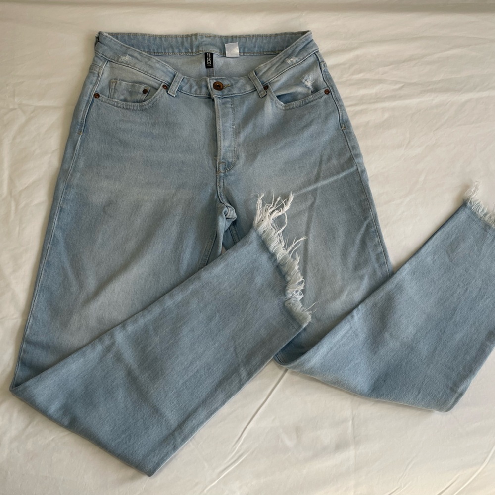 H&M Denim Rough Hem Jeans